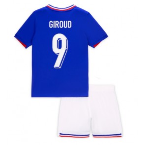 Frankrike Olivier Giroud #9 Hemmaställ Barn EM 2024 Kortärmad (+ Korta byxor)